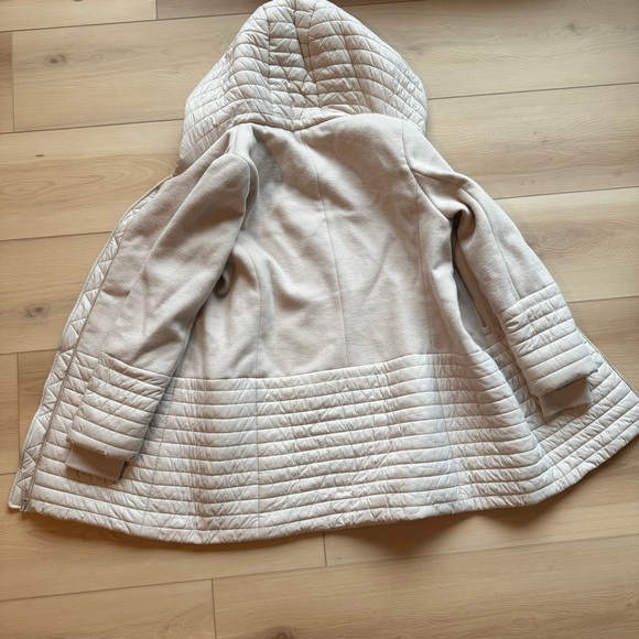 Soia & Kyo Avery Mixed Media Quilted Jacket Large Cream - Picture 10 of 10